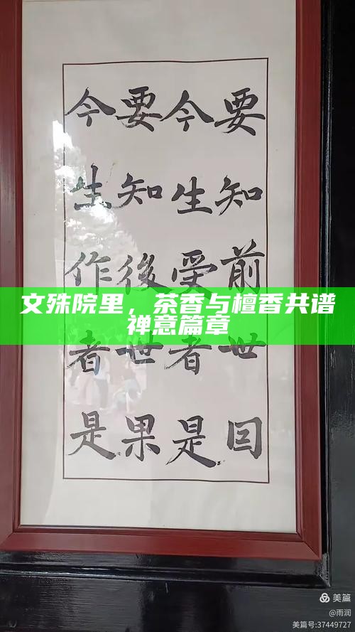 文殊院里，茶香与檀香共谱禅意篇章